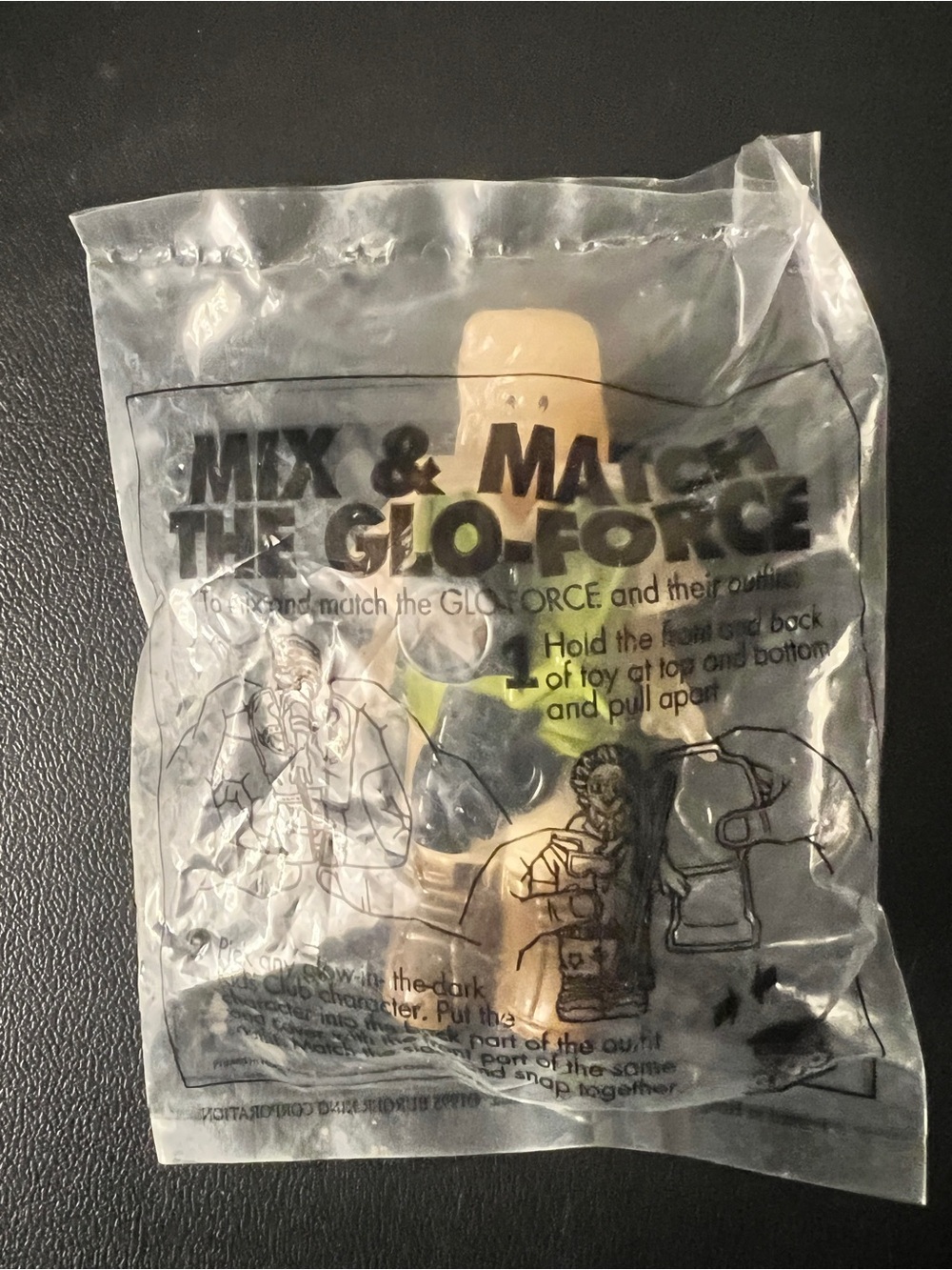 1995 Burger King Glo-Force Kids Meal Toy Snaps SEALED